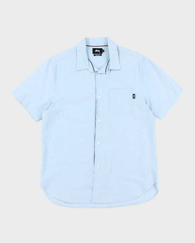 Stussy Blue Short Sleeve Shirt - L