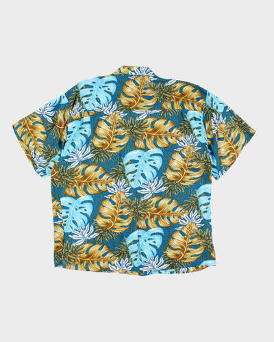 Vintage 90s Coconut Beach Patterned Hawaiian Shirt - L