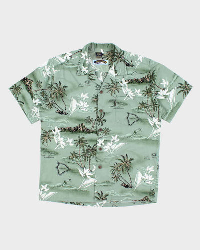 Vintage 2000's Palmwave Hawaii Print Hawaiian Shirt - L