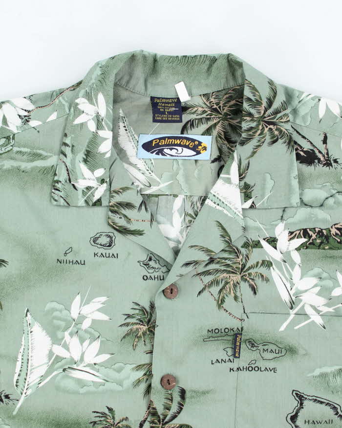 Vintage 2000's Palmwave Hawaii Print Hawaiian Shirt - L