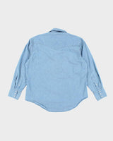 Vintage Wrangler Light Wash Denim Shirt - L
