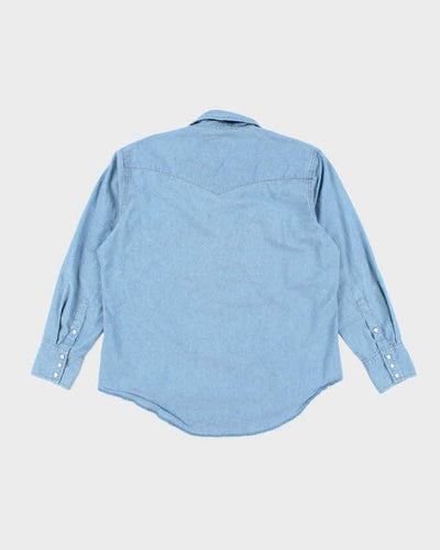 Vintage Wrangler Light Wash Denim Shirt - L