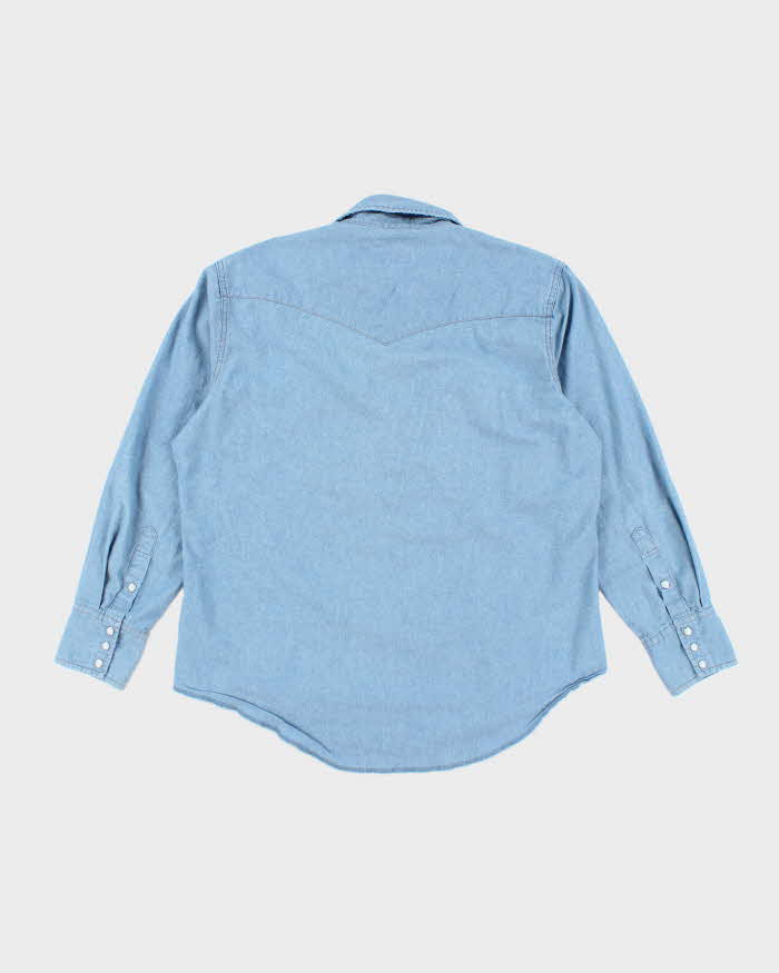 Vintage Wrangler Light Wash Denim Shirt - L