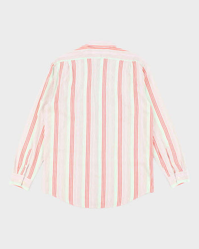 Vintage Lacoste Striped Long Sleeve Shirt - L