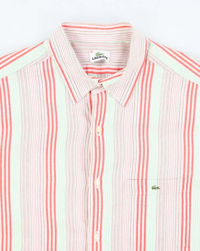 Vintage Lacoste Striped Long Sleeve Shirt - L