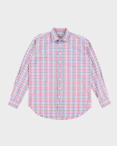 Vintage Etro Checked Long Sleeve Shirt - XL