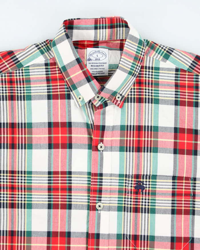 Vintage Brooks Brothers Checked Long Sleeve Shirt - L