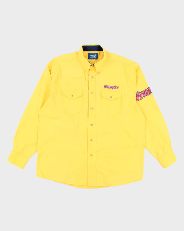 Vintage 90s Wrangler Western Embroidered Long Sleeve Shirt - XXL