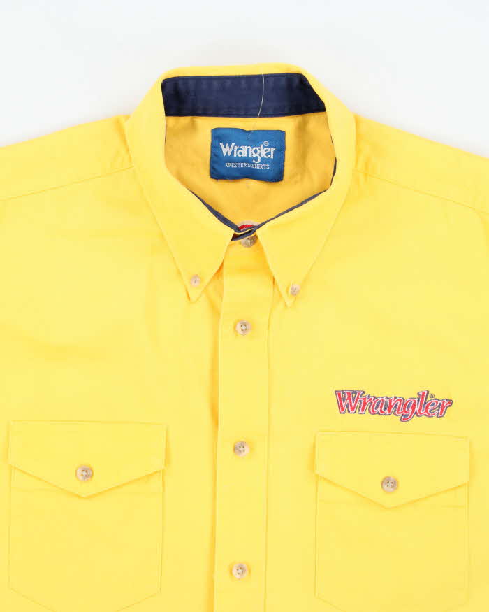 Vintage 90s Wrangler Western Embroidered Long Sleeve Shirt - XXL
