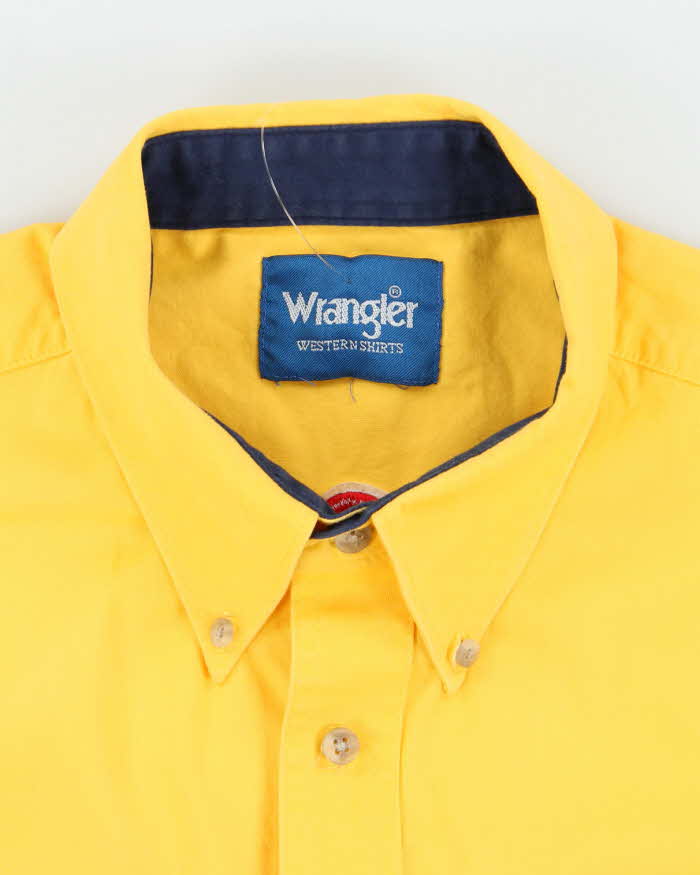 Vintage 90s Wrangler Western Embroidered Long Sleeve Shirt - XXL