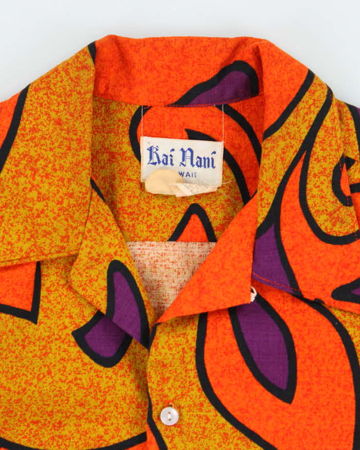 Vintage 70s Kai Nani Hawaiian Shirt - L