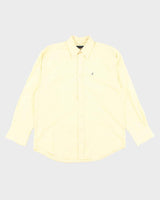 Vintage Nautica Pale Yellow Long Sleeve Shirt - L