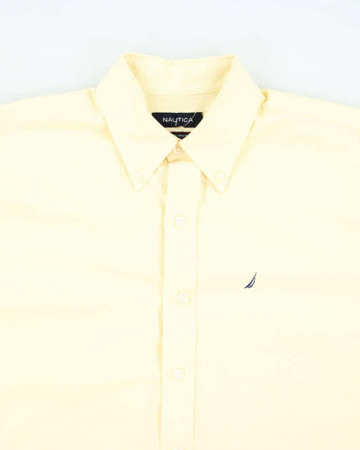 Vintage Nautica Pale Yellow Long Sleeve Shirt - L
