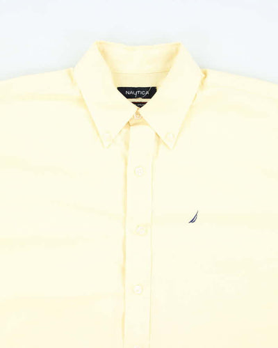 Vintage Nautica Pale Yellow Long Sleeve Shirt - L