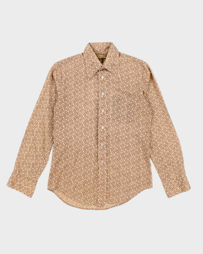 Vintage 70s The Bay 317 Floral Long Sleeve Shirt - M