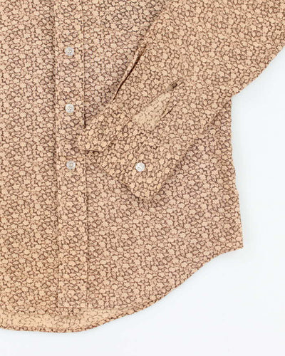 Vintage 70s The Bay 317 Floral Long Sleeve Shirt - M