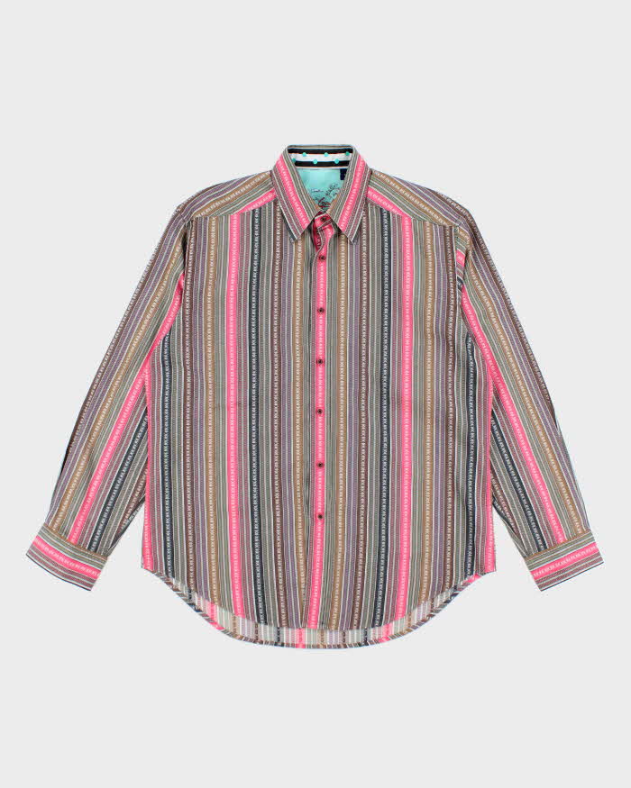 Vintage Robert Graham Silk &amp; Cotton Shirt - L