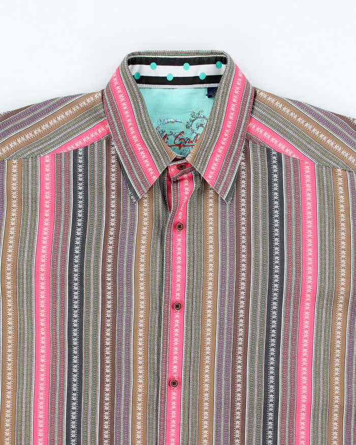 Vintage Robert Graham Silk &amp; Cotton Shirt - L
