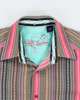 Vintage Robert Graham Silk &amp; Cotton Shirt - L