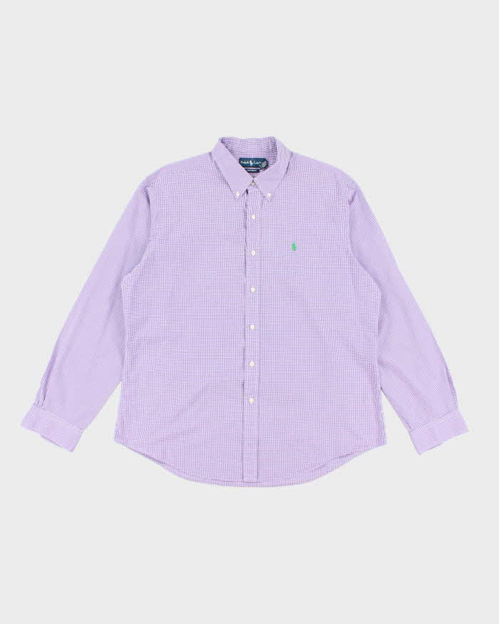 Vintage Ralph Lauren Gingham Long Sleeve Shirt - XL