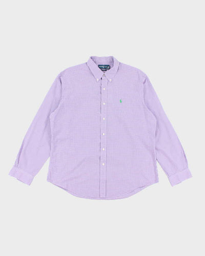 Vintage Ralph Lauren Gingham Long Sleeve Shirt - XL
