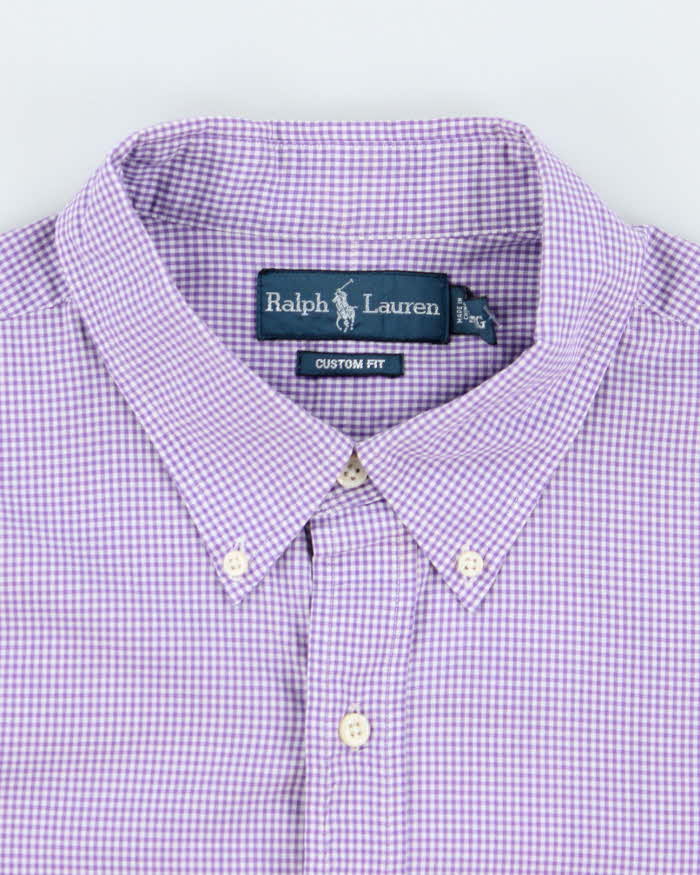 Vintage Ralph Lauren Gingham Long Sleeve Shirt - XL