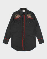 Vintage 70s MWG Horse Shoe Embroidered Western Shirt - M