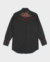 Vintage 70s MWG Horse Shoe Embroidered Western Shirt - M
