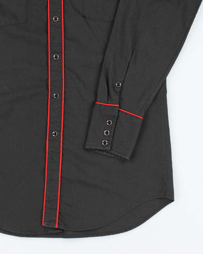 Vintage 70s MWG Horse Shoe Embroidered Western Shirt - M