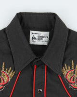 Vintage 70s MWG Horse Shoe Embroidered Western Shirt - M
