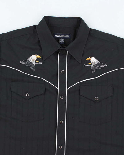 Vintage MWG Embroidered Western Shirt - L