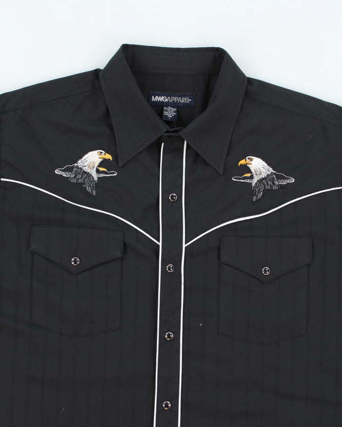 Vintage MWG Embroidered Western Shirt - L