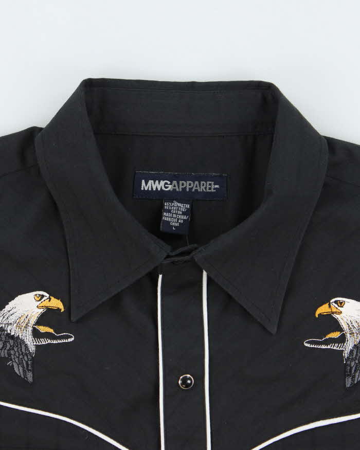 Vintage MWG Embroidered Western Shirt - L