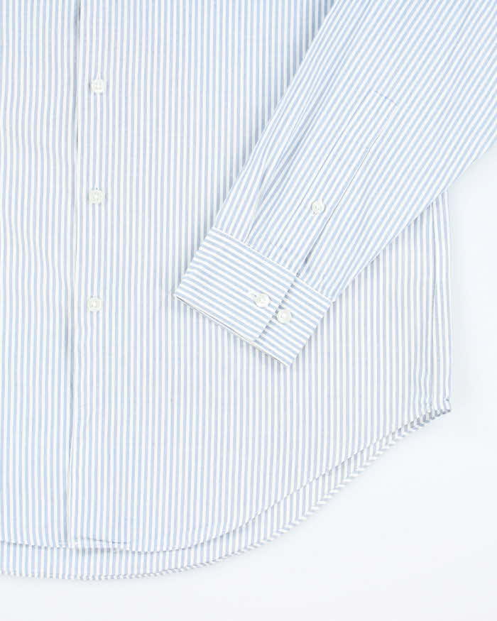 Vintage Y2K DKNY Striped Button Up Shirt - M