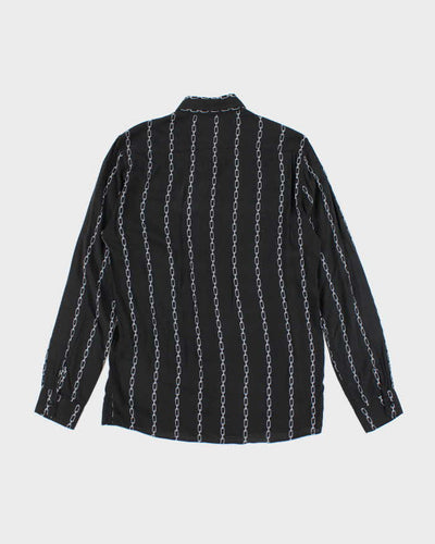 Vintage 2000's Sandro Chain Striped Button Up Shirt - M