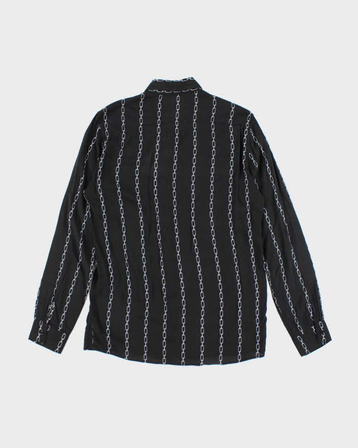 Vintage 2000's Sandro Chain Striped Button Up Shirt - M