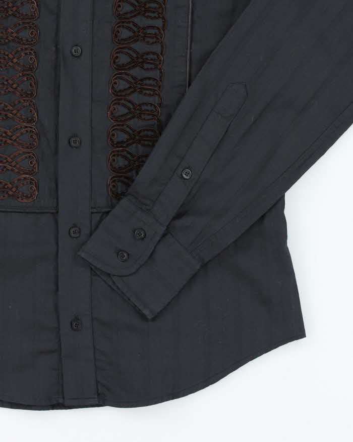 Vintage Y2K Just Cavalli Patterned Western Style Shirt - M