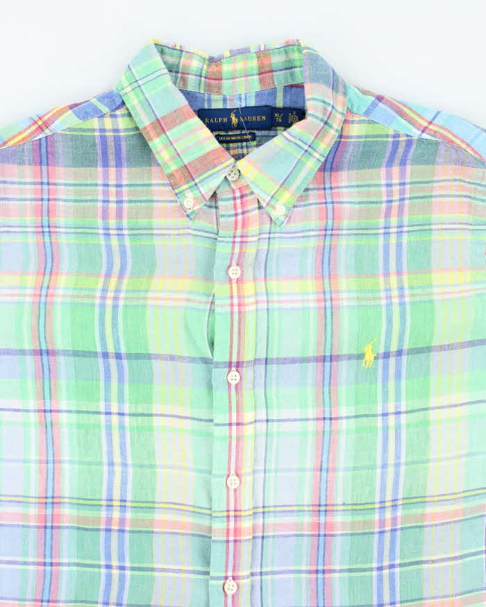 Vintage 2000's Ralph Lauren Patterned Multi-Coloured Shirt - XL