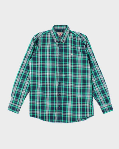 Vintage 2000's Brooks Brothers Plaid Print Button Up Shirt - M