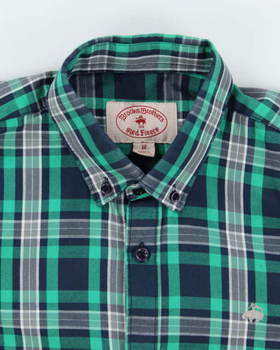 Vintage 2000's Brooks Brothers Plaid Print Button Up Shirt - M