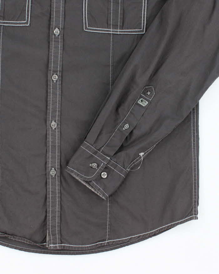 Vintage Y2k 00s Point Zero Studded Long Sleeve Shirt - M