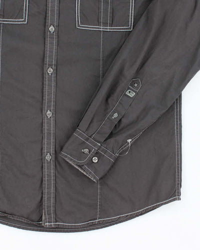 Vintage Y2k 00s Point Zero Studded Long Sleeve Shirt - M