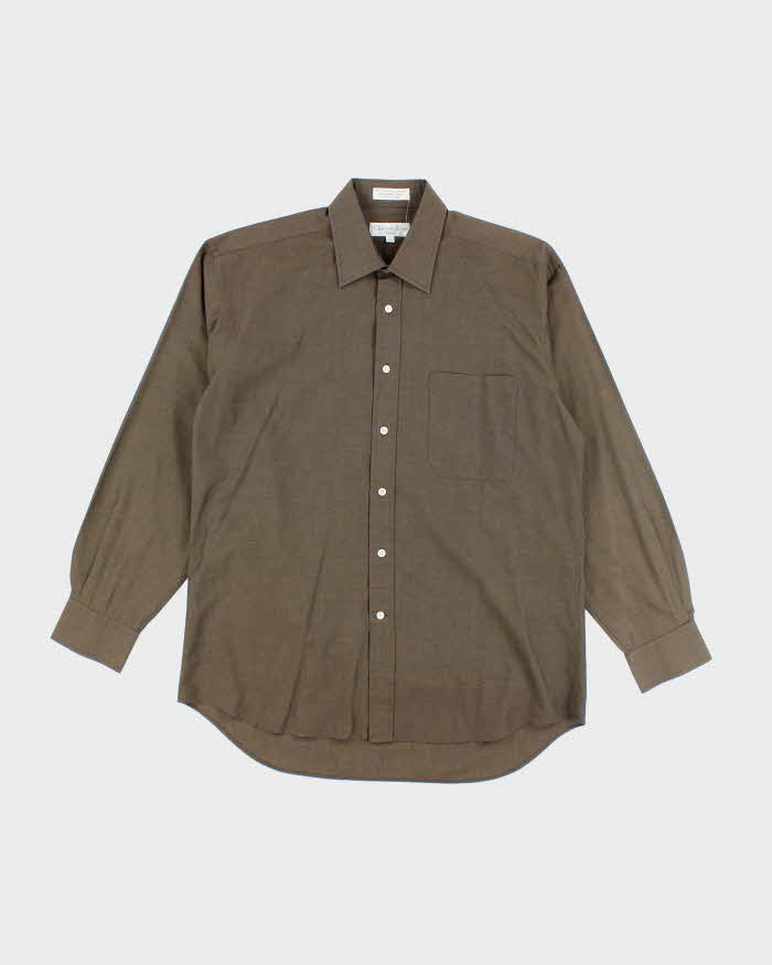 Vintage Christian Dior Iridescent Long Sleeve Shirt - XL