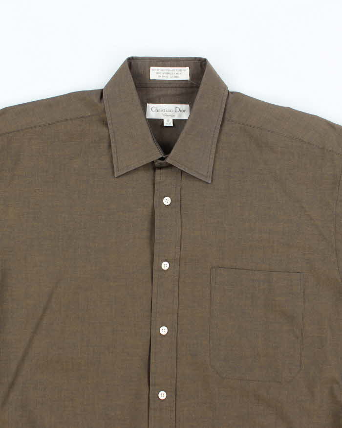 Vintage Christian Dior Iridescent Long Sleeve Shirt - XL
