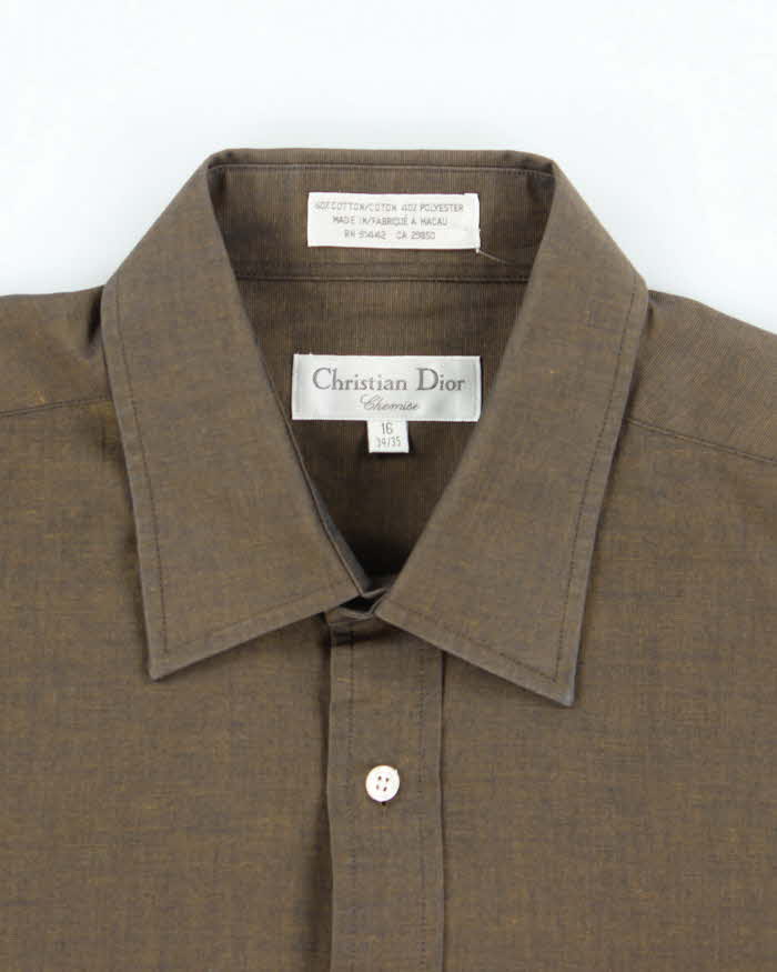 Vintage Christian Dior Iridescent Long Sleeve Shirt - XL