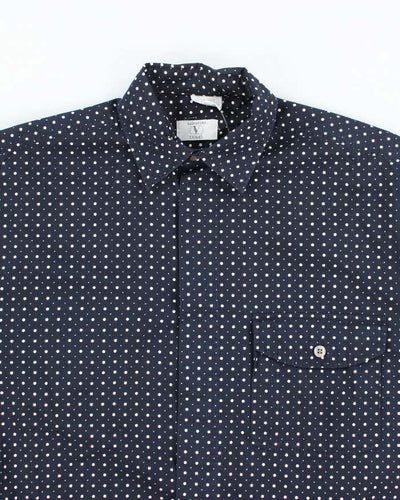 Vintage Valentino Polka Dot Long Sleeve Shirt - XL