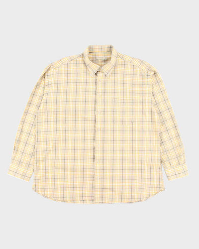 Vintage Y2K Burberry Checked Button Up Shirt - XL