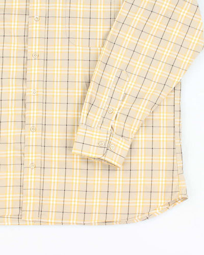 Vintage Y2K Burberry Checked Button Up Shirt - XL