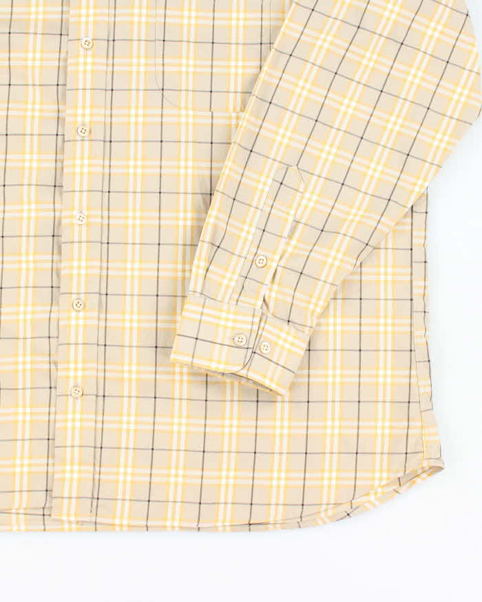 Vintage Y2K Burberry Checked Button Up Shirt - XL