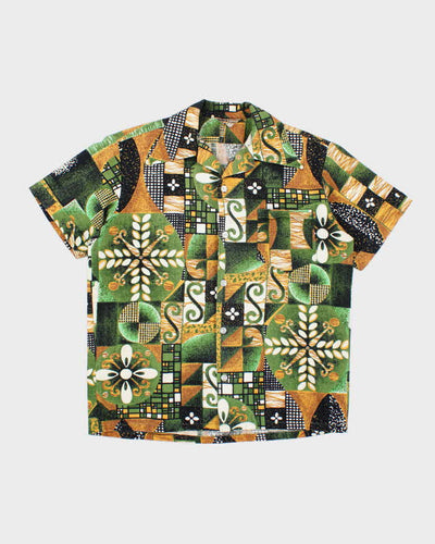 Vintage 70s Tropical Hawaiian Shirt - L